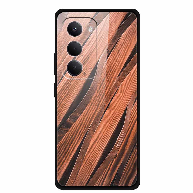 Стеклянная задняя крышка для чехла Redmi 15 4G 6,9" Закаленное стекло Мраморный Цветной чехол для телефона для Redmi 15 5G Защитная крышка Capa