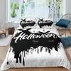 Halloween Flying Vampire Bedding Set Bats Duvet Cover Witchcraft Magic Comforter Cover Single Double King Polyester Quilt Cover