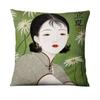 Neoclassical Girl Art Print Decorative Throw Pillow Cover Home Decor Bedroom Room Living Room Sofa Cushion Cover