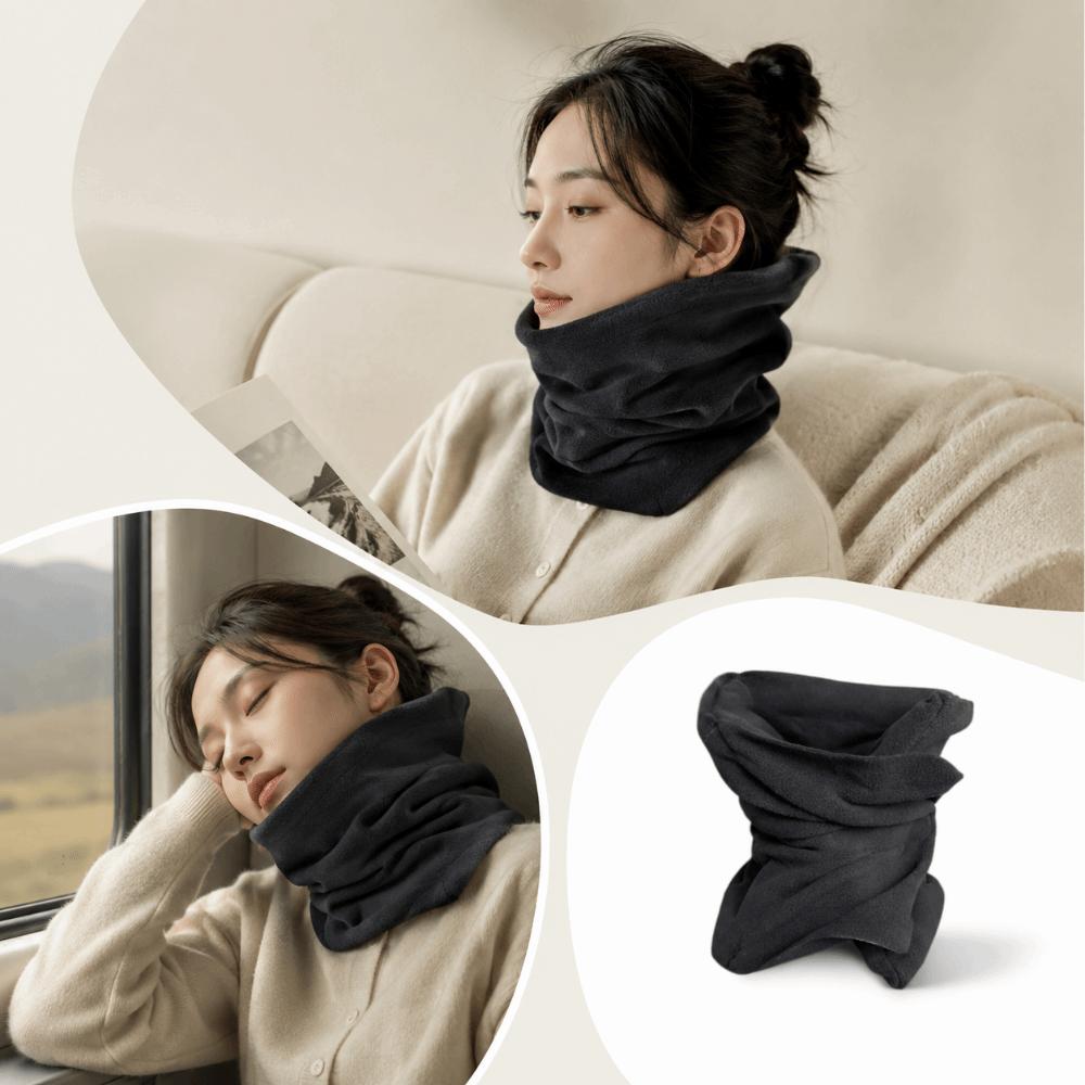 Breathable Fabric Neck Support Pillow Lightweight Foldable Neck Pillow Long Distance Trip