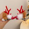 Рождественские мультяшные заколки для волос для девочек: Милые праздничные аксессуары для челки