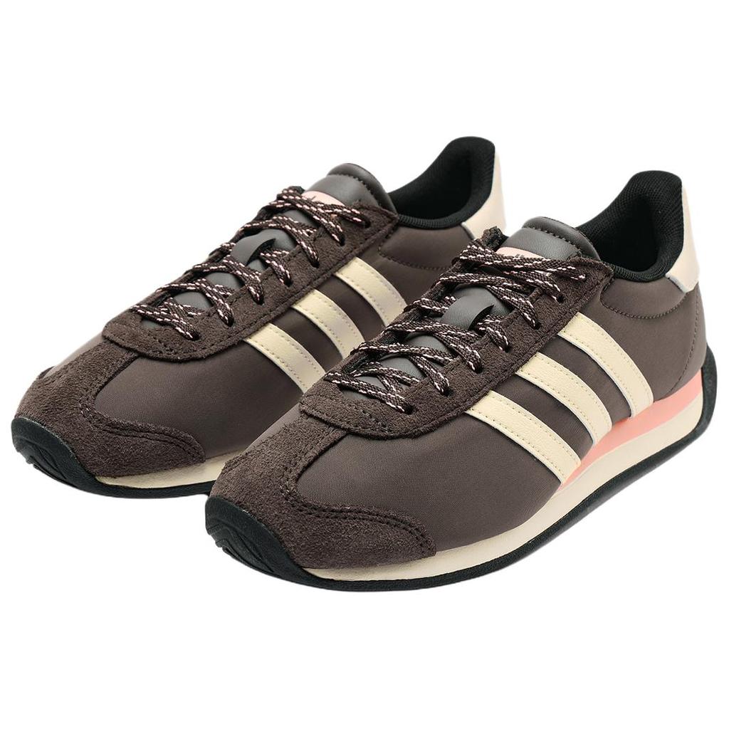 adidas Runvista Удобные Универсальные Кожа Ткань Синтетическая Кожа Беговые Кроссовки Женские Кроссовки Кофейно-Коричневые KJ7203