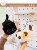 Милая Плюшевая Игрушка Кошачьи Глаза: Сиамский, Черный и Трехцветный Настольный Компаньон