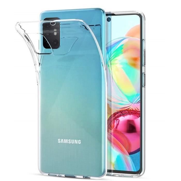Coque Gel TPU Transparent pour Samsung Galaxy A71 - Protection Silicone Souple Ultra Mince Phonillico®