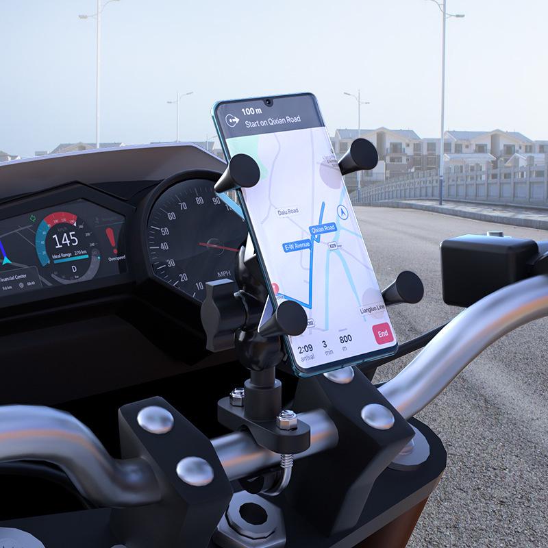 Крепление на руль Мотоциклетный держатель для телефона для устройств 3,5-6,5 дюймов