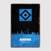 Hamburger SV City Skyline Retro Poster Metal Sign Custom Club Decoration Garage Indoor Wall Room Decor Tin Home Decor