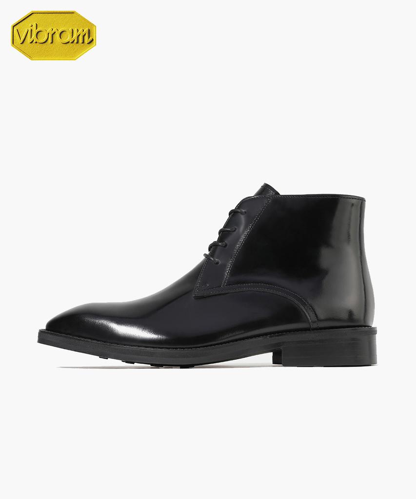 Firenze Atelier Semi-Square Standard Chukka Boots 7200 [Black Box]