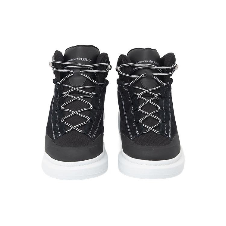 Alexander McQueen Larry High-Top Sneakers 'Black White' Men's 682498WIBN71070