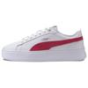(WMNS) Smash Platform Кожаные 'Белый Яркая Роза' Женские 366487-20