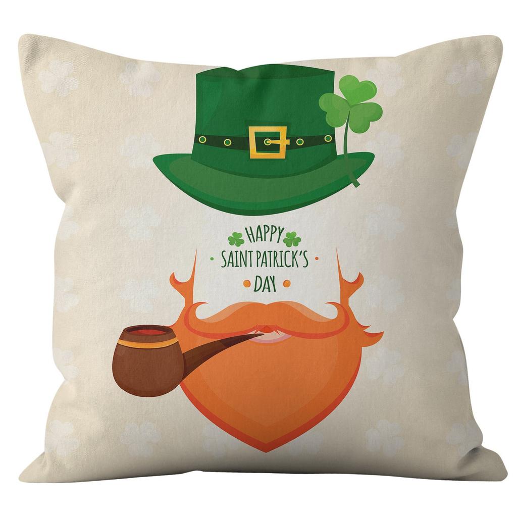 Наволочка для дома Ст. Наволочка на День святого Патрика Четырехлистный клевер Клетчатая Наволочка на диванную подушку