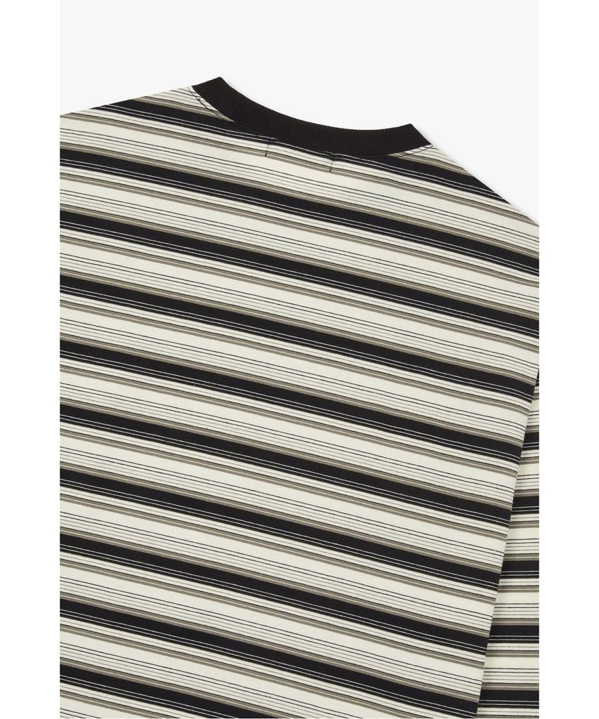 STUDIO TOMBOY [Men] Striped Long Sleeve T-Shirt _Black_91M6322811