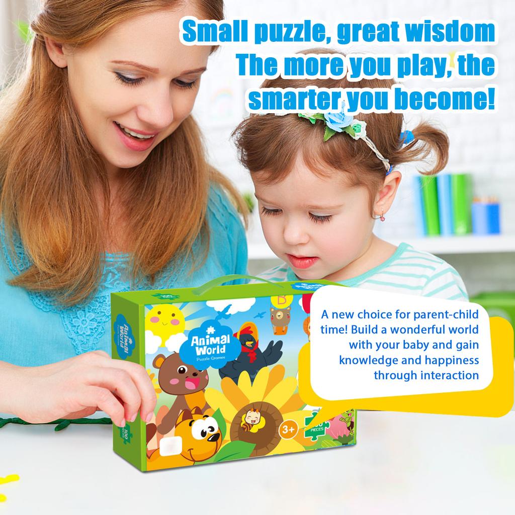 100 шт. Продвинутые развивающие пазлы для детей, для детского сада, мальчиков и девочек, сборные игрушки для раннего развития. Толщина пазла 1 см