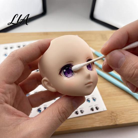Decorative Eye Stickers for Crafts Dolls, DIY Water Transfer Decals, Multi Size Anime Realistic Colorful Eyes Crafting And Character