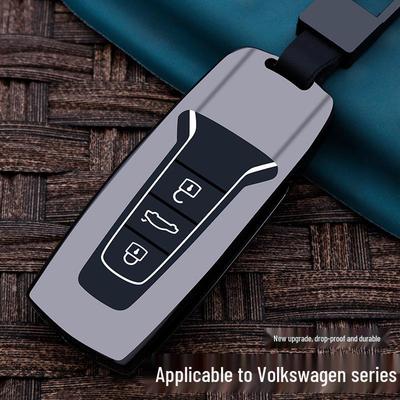 Чехол для ключа Volkswagen Touareg Rui Shang Edition: Металлический корпус и пряжка для сумки для смарт-ключа.