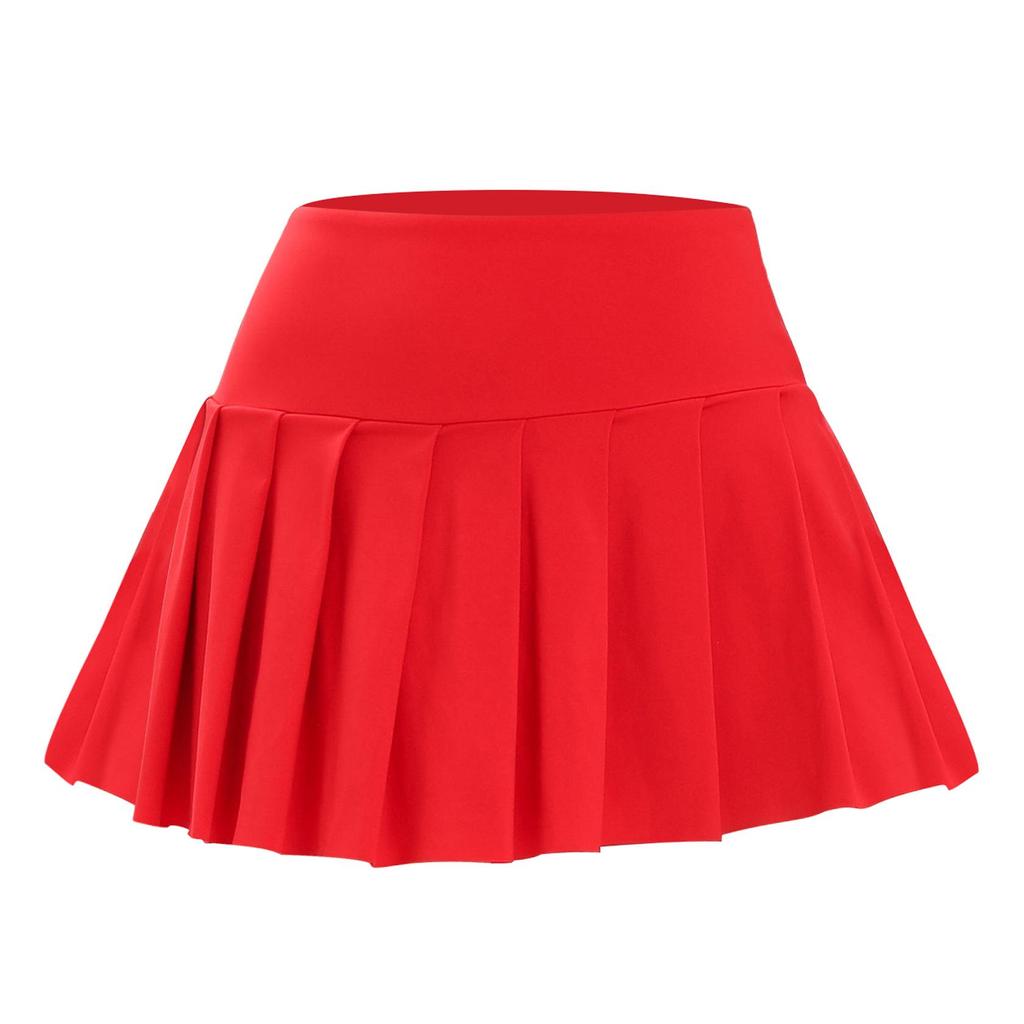 Быстросохнущая плиссированная спортивная юбка с защитой от просвечивания для бега, йоги, тенниса, бадминтона и гольфа