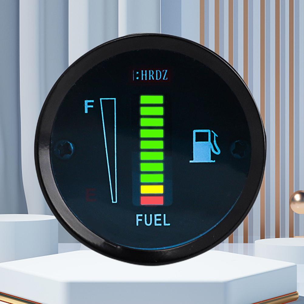 12 В индикатор уровня топлива 10 светодиодов 2 дюйма указатель уровня бензина высокоточный электронный измеритель топлива для автомобиля мотоцикла внедорожника квадроцикла грузовика