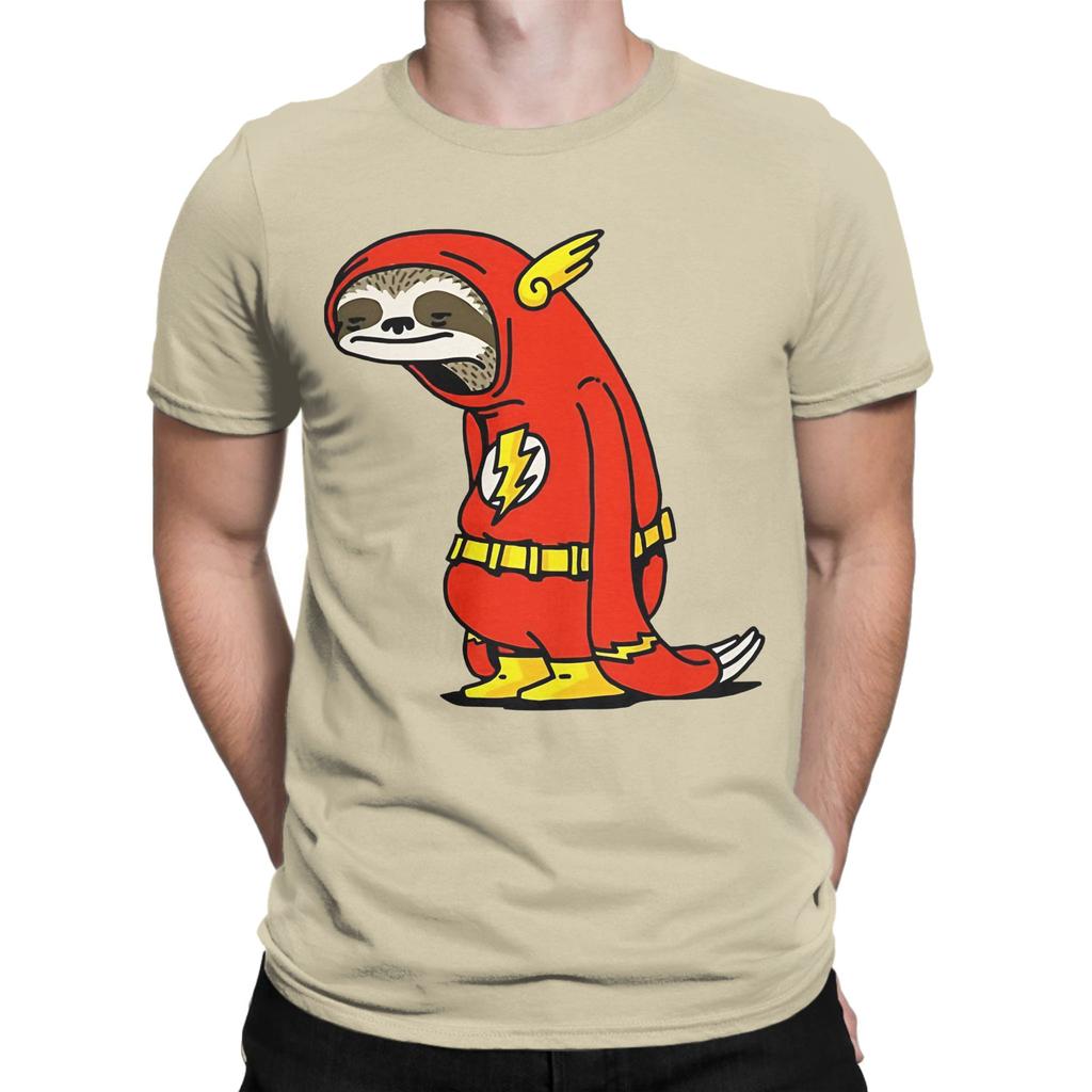 Sloth Flash Novelty 100 Cotton Tshirt Sloth Flash Tops Tees For Unisex