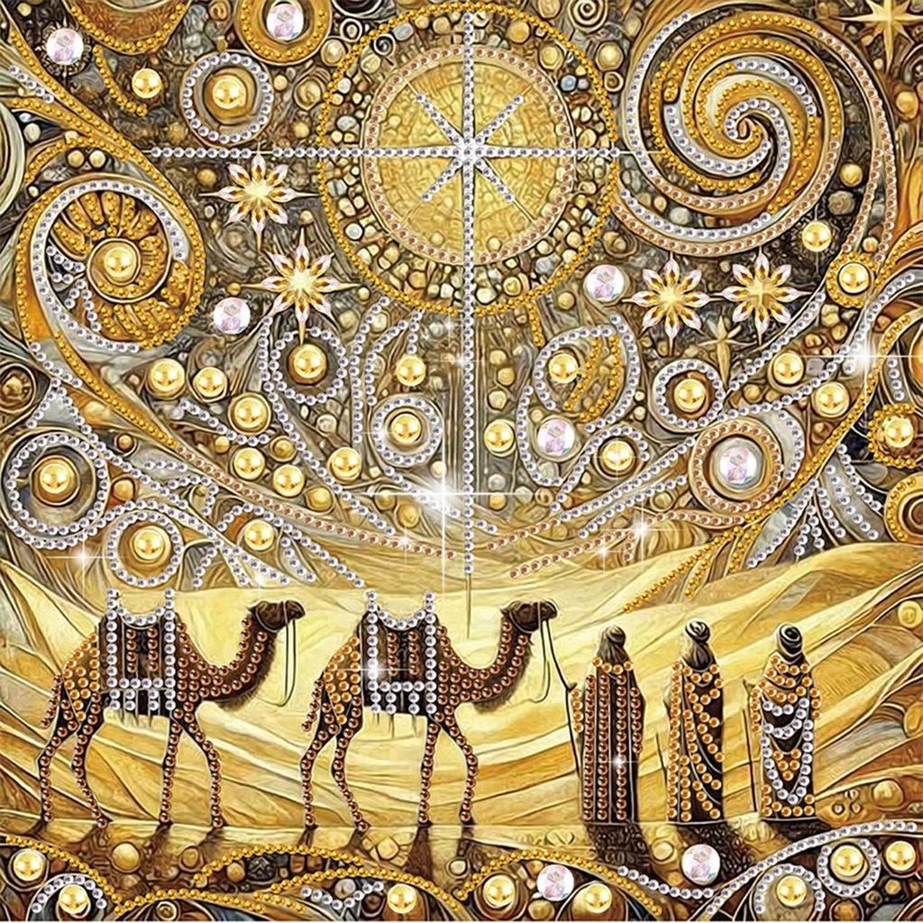 5D DIY Частичная Алмазная Живопись Special Shaped Drill Набор для Декорации 'Паломничество'