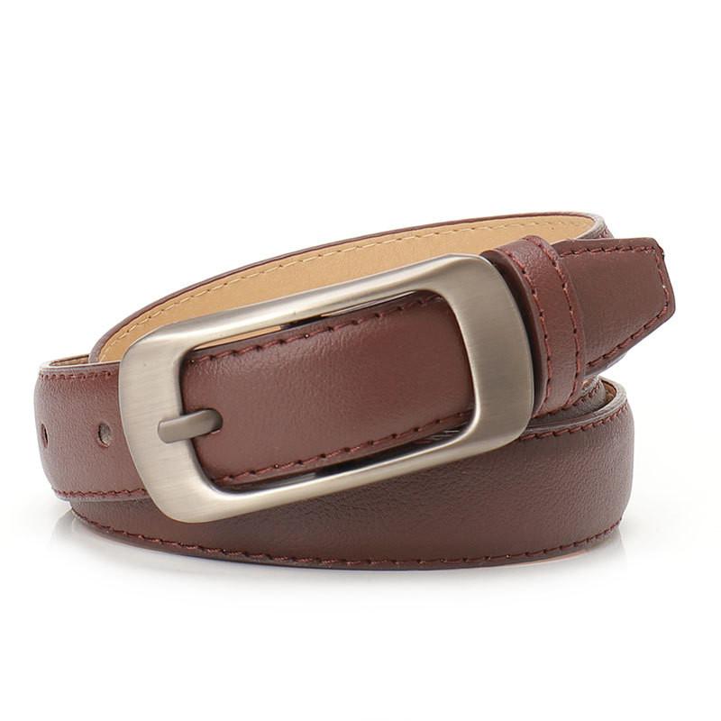 Classic Faux Leather Belt With Alloy Pin Buckle For Office And Daily Use