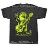 Rock N Roll Otter Playing Guitar Funny Mens Womens Otter T Shirts Summer Cotton Streetwear Short Sleeve Birthday Gifts T-shirt