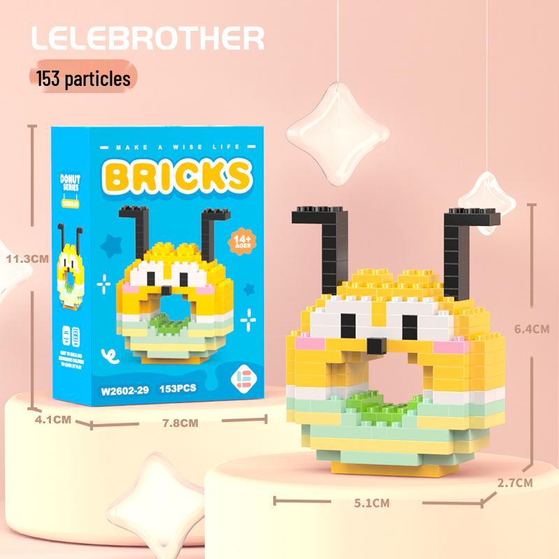 Совместимые с Lego микро строительные блоки мультяшные фигурки - детские развивающие настольные игрушки