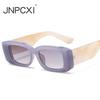 JNPCX Модные прямоугольные женские солнцезащитные очки желеобразного цвета, ретро мужские градиентные очки, защита от ультрафиолета UV400