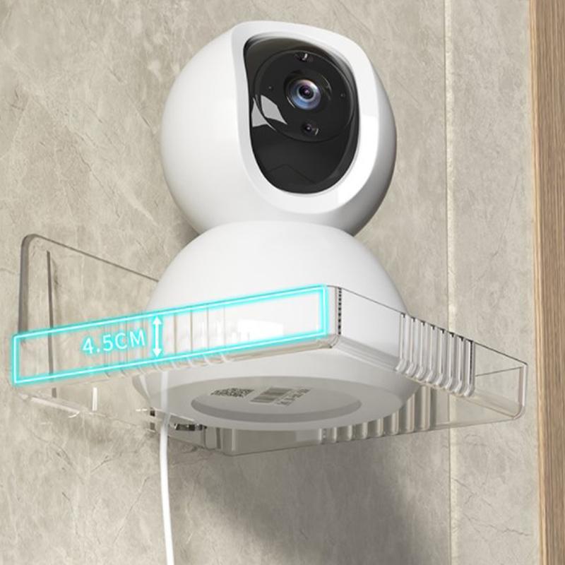 Wall Mount Floating Stand Shelf For Security Camera Mini Speaker Other Small Items In Bedroom Bathroom Kitchen Living Room