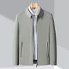 Spring New Mulberry Silk Jacket Men's Business Casual Lapel Middle-aged Administrative Cadre Leadership Jacket