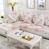 Универсальный хлопковый стеганый чехол для дивана Four Seasons в пасторальном стиле, комбинированный нескользящий коврик для дивана, напольный коврик