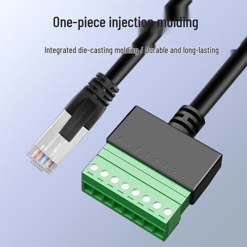 Сетевой удлинительный кабель RJ45 на 8-контактный терминал без пайки