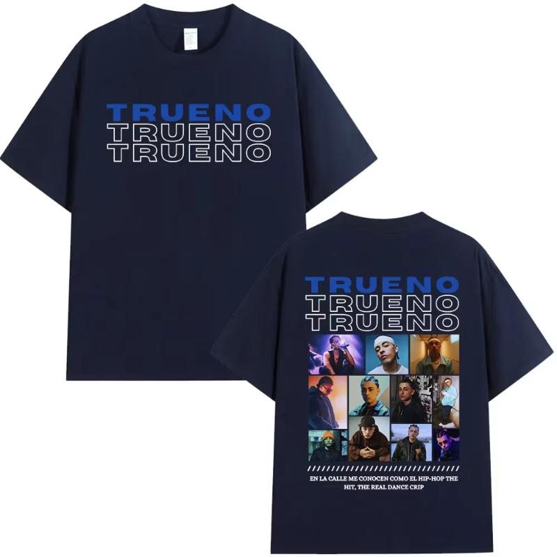 Rapper Trueno Album Tour Merch Tshirt Cotton Short Sleeve Tee Shirt Unisex Women Clothing Streetwear Fashion Loose Tshirts Unisex