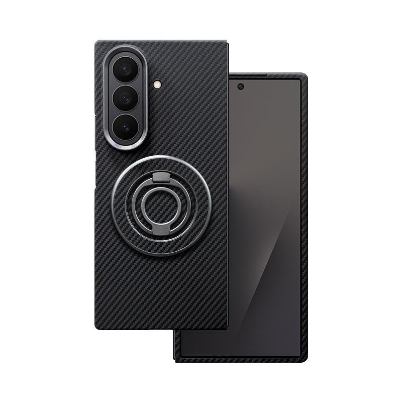 Применимо к Samsung Zfold7 Чехол для мобильного телефона из кевлара Углеродное волокно Fold7 Магнитный чехол для мобильного телефона Защитный чехол от падения