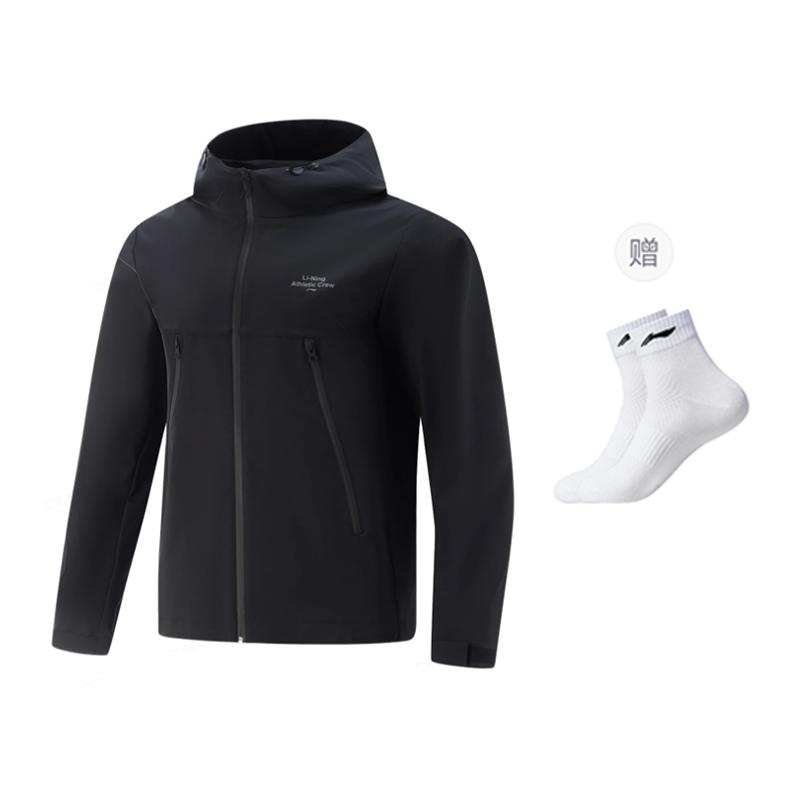 Тренч из серии Li Ning Fitness для мужчин, черный AFDV451-6