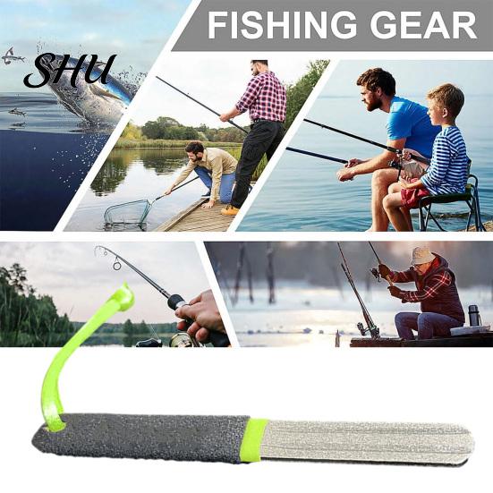 Cutter Sharpening Tool Fishing Whetstone Double Sided Hook Sharpener Fishhook Grinding Stone Diamond-Material File Accessories Grinder For Hooks