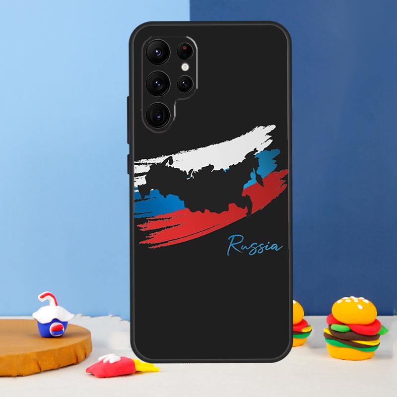 Russian Flag Phone Case For Samsung Galaxy S25 Ultra S9 S10 S20 S21 S22 Plus S23 FE S24 Ultra Cover Coque