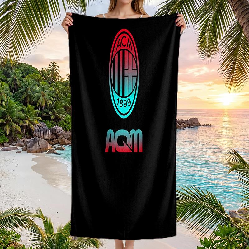 AC Milan Beach Towel Soft Microfiber Summer Towel Quick Dry Absorbent Towel for Beach Swimming Pool Travel