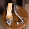 2024 Лето Новые Женские Модные Удобные Элегантные Туфли На Шпильках Прозрачные Босоножки Женские Повседневные Туфли-Лодочки Роскошные Туфли Для Вечеринок