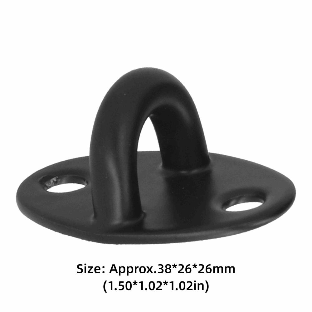 10 Pcs Black Eye Plate U Hook Oval Wall Mount Hooks Hooks Ceiling Hooks Swings