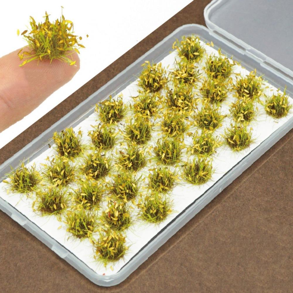 Остролистые Травяные Пучки Модель Искусственная Трава Моделирование Миниатюрные Травяные Кусты Смола Железнодорожный Поезд Маленькая Модель Травы