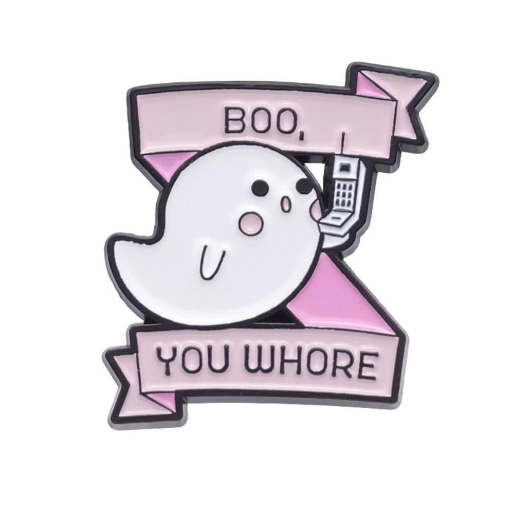 Enamel Little Ghost Brooch Zinc Zinc Alloy Clothing Accessories Halloween Decoration