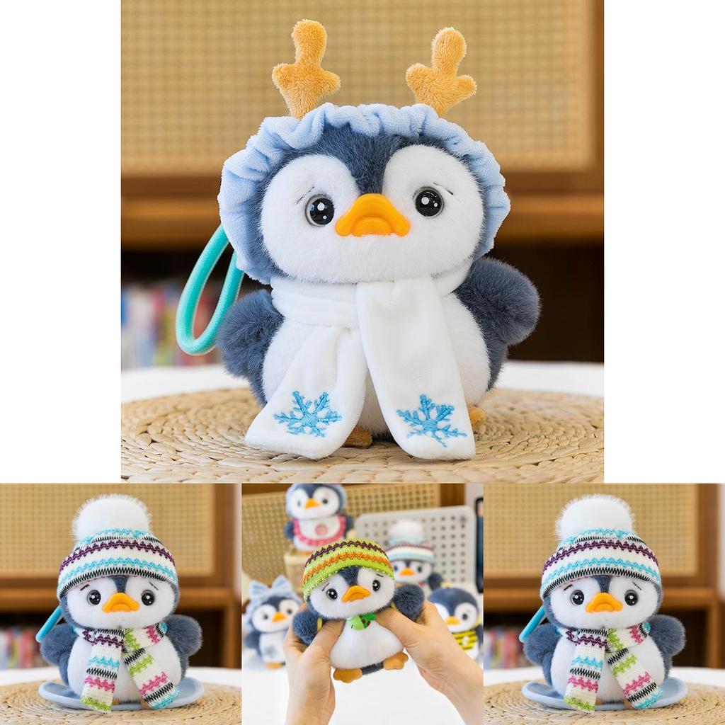 Плюшевая кукла-пингвин из мягкой ткани с коротким ворсом для детей, подарок для малыша и декор комнаты