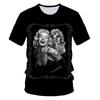 Skull Beauty Rock Cool 3D T Shirts Mens Motorcycle Punk 3D Printed T Shirt Men Clothes Tshirt Summer Top Homme Hipster Pop Shirt