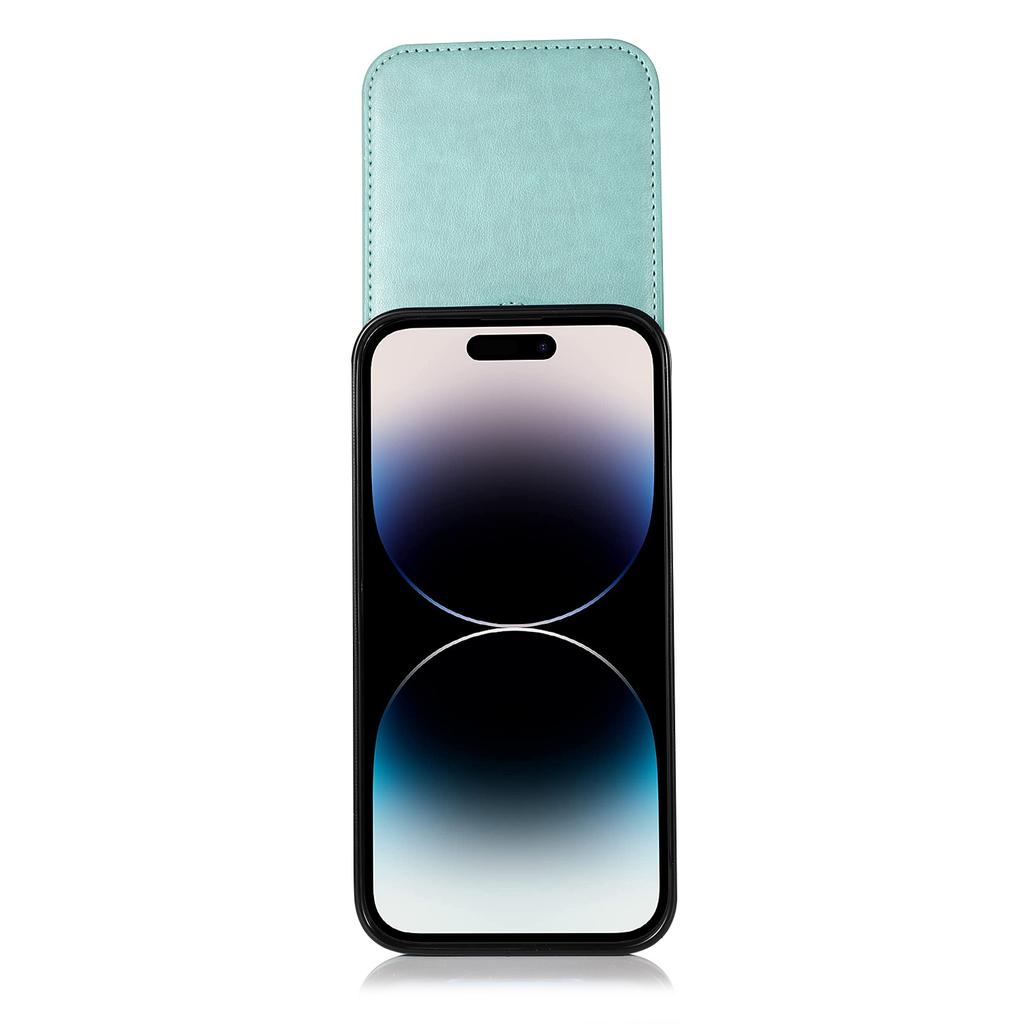 Dual Layer Wallet Card Slot Flip Magnetic Leather Case for iPhone 15 14 13 12 Pro Max Xs Max Xr 8 / Samsung S23 S22 S21 Ultra Plus A14 A13 A54 A53 A52