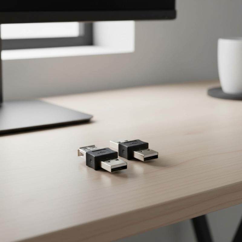 2 шт. USB 2.0 Конвертеры-переходники для изменения пола Металлическая конструкция Поддерживает зарядку 5 В Для офиса и дома