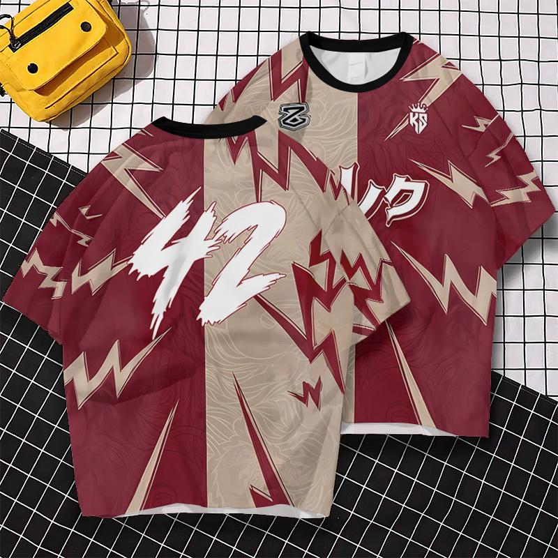 Летняя быстросохнущая новая мужская баскетбольная футболка с коротким рукавом с 3D-принтом, свободная футболка большого размера, модная одежда для пар