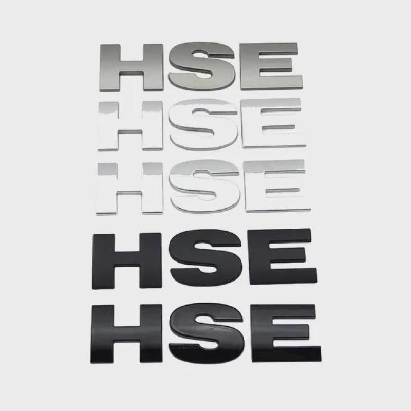 ABS HSE V6 V8 Логотип Буквы Багажник Эмблема Наклейка на Автомобиль Авто Наклейки на Заднюю Дверь для Lan-dRover R-angeRover Di-scovery Defen-der Velar LR4 LR2 LR3 SV