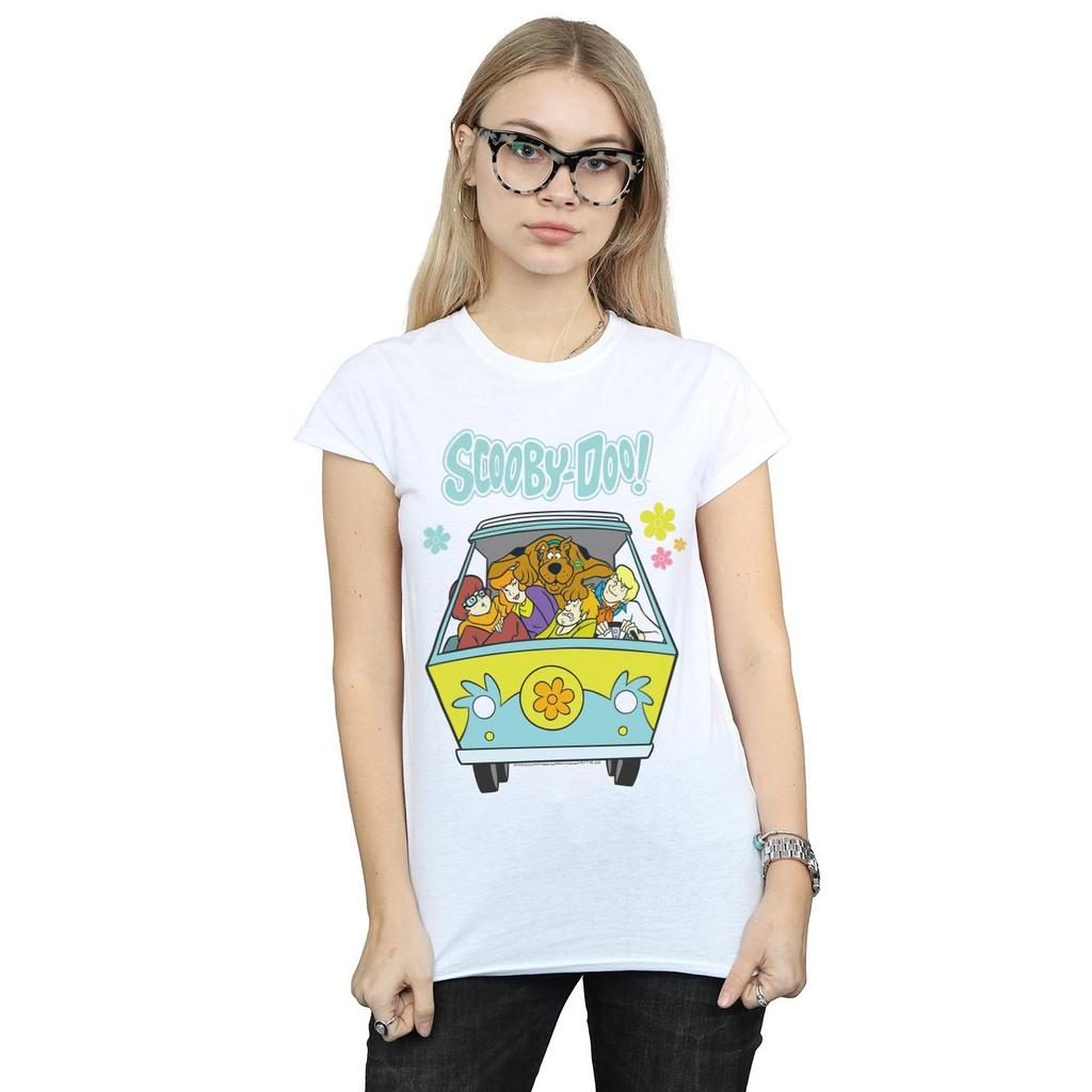 Scooby Doo Womens/Ladies Mystery Machine Group Cotton T-Shirt