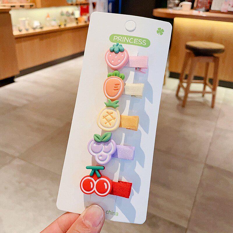 Retro Cute Baby Hair Clips – Gentle Fabric Flower Headwear for Girls