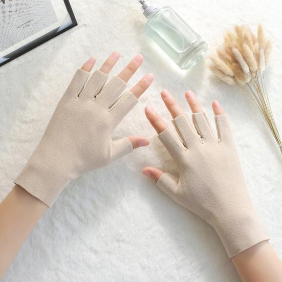 1 пара зимних перчаток унисекс с толщиной до половины пальца, теплые, нескользящие, мягкие, устойчивые к холоду, высокоэластичные перчатки для езды на велосипеде