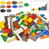 150PCS  DIY Model Smooth Thin Building Blocks MOC Multicolour Toy Parts Bulk Figures Flat Tile Bricks Educational Children Toys Gift Leduo